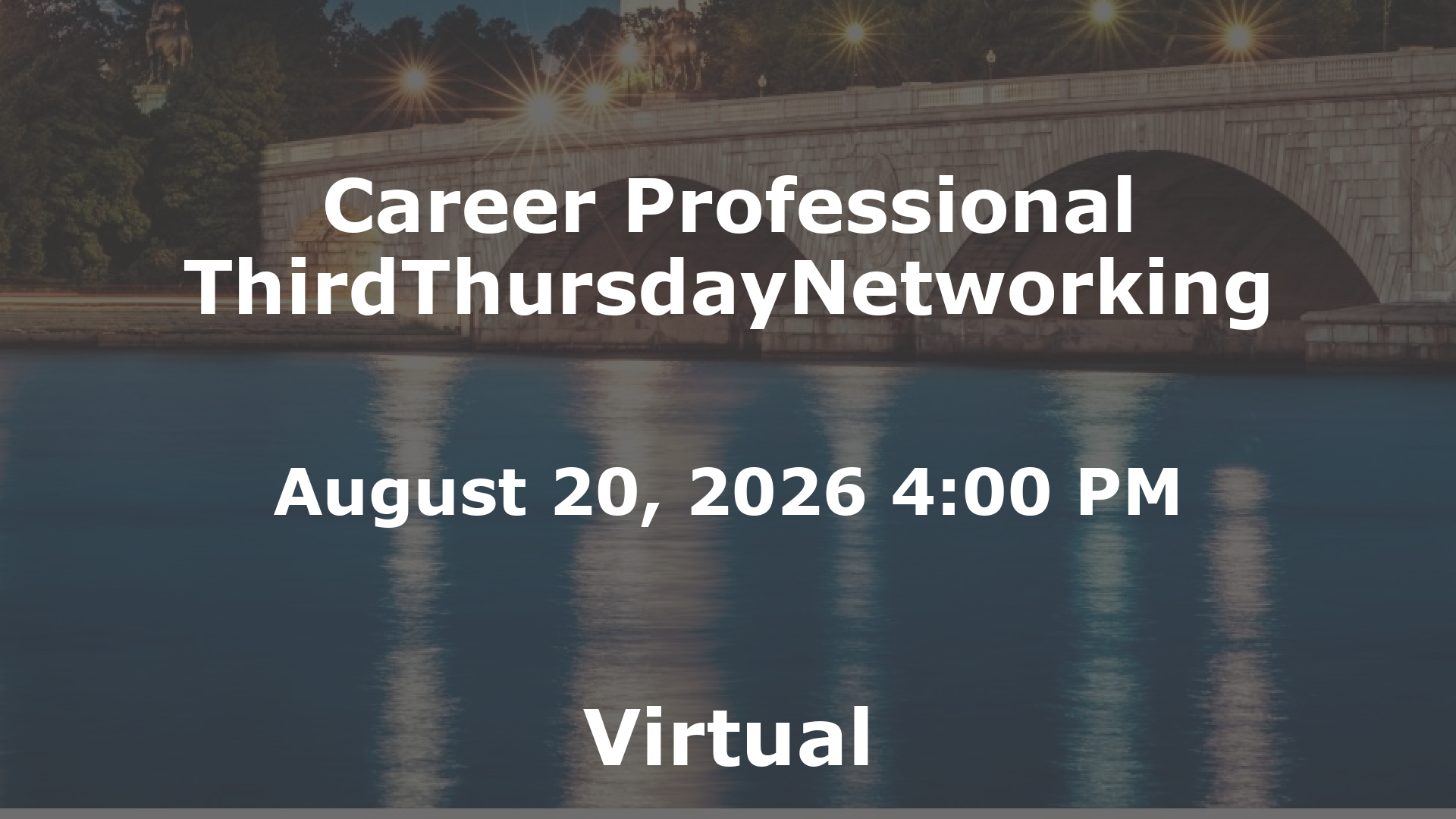 Career Professional ThirdThursdayNetworking event image